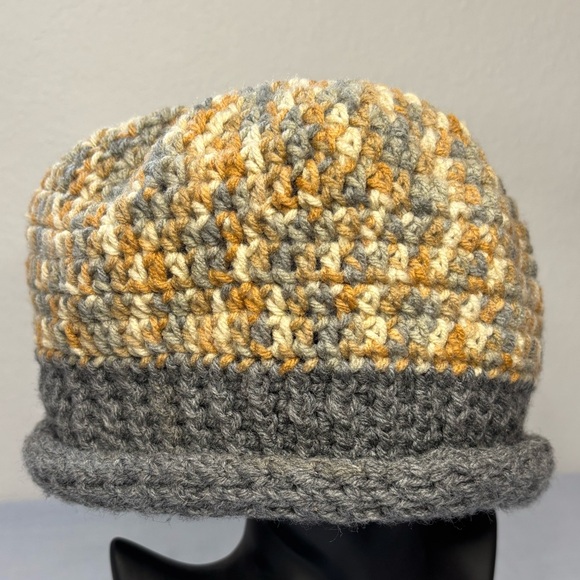 Multi-color Crochet Knit Beanie Hat - Picture 1 of 8